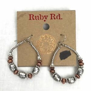 Drop Hoop Beaded Earrings - Ruby Road